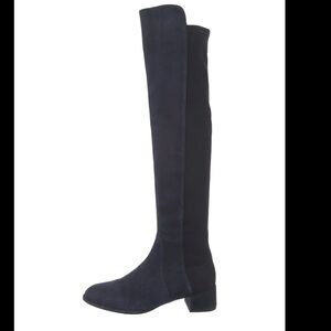 Stuart Weitzman Midnight Blue Heeled Boots